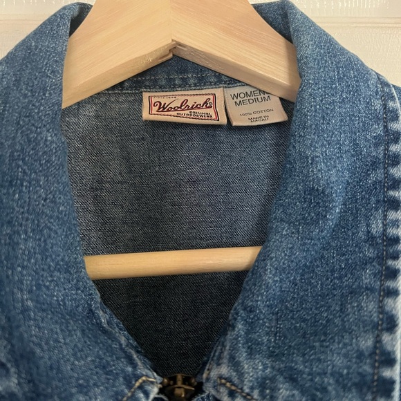 Woolrich Blue Denim Vest - Picture 2 of 5
